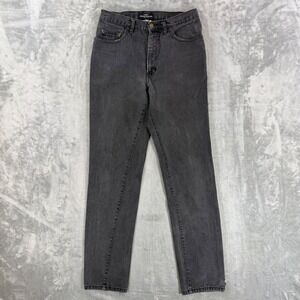 Vintage Guess Straight Leg Jeans Mens Size 32x34 Faded Black Denim Pants